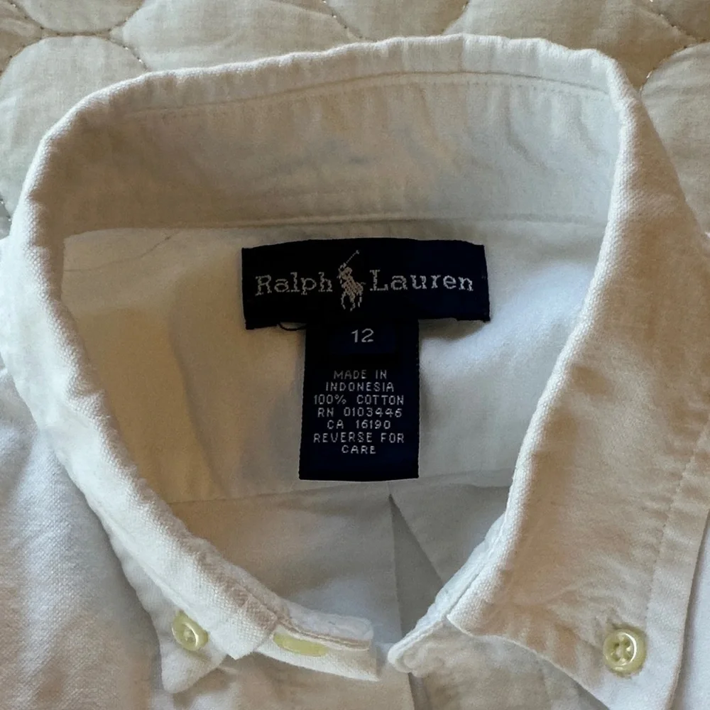 Polo by Ralph Lauren Kids White Button-Down Shirt - Picture 2 of 5